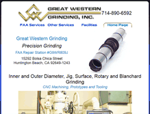 Tablet Screenshot of greatwesterngrinding.com